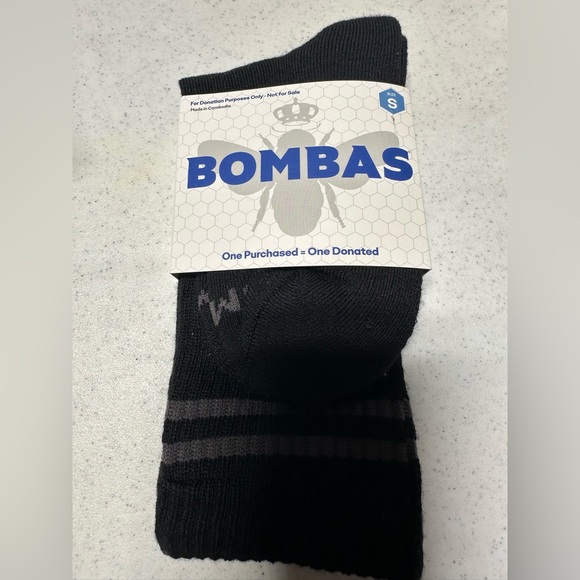 Bombas Other - Bombas Half Calf Black Casual Socks NWT